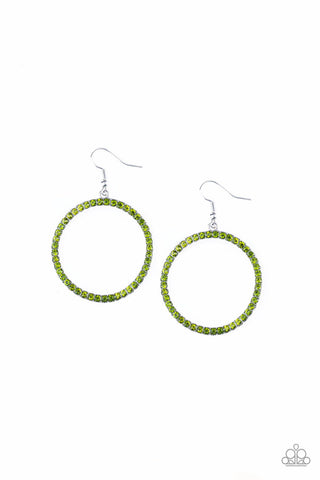 Stoppin Traffic Green Paparazzi Earrings