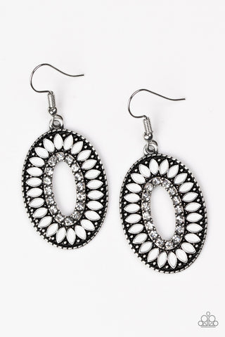 Fishing for Fabulous White Paparazzi Earrings