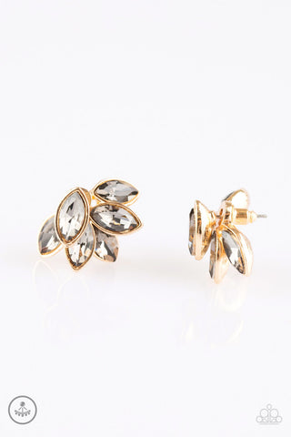 Fanciest of Them All Gold Paparazzi Earrings