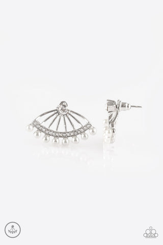 Drama Queen Dimensions White Paparazzi Earrings