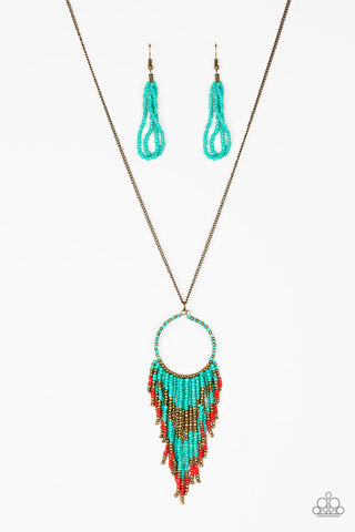 Badlands Beauty Blue Paparazzi Necklace