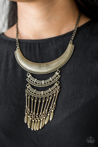 Eastern Empress Brass Paparazzi Necklace