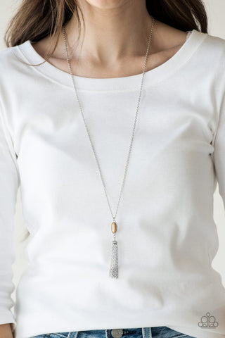 Tassel Tease Brown Paparazzi Necklace
