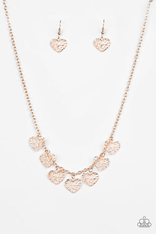 Less is AMOUR Rose Gold Paparazzi Necklace