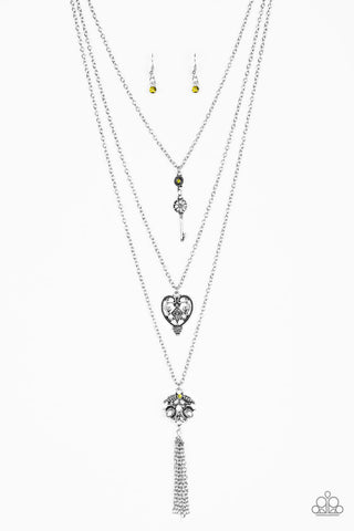 Love Opens All Doors Green Paparazzi Necklace