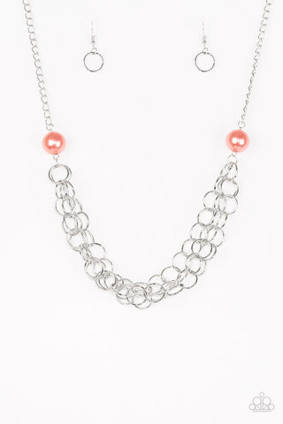 Daring Diva Orange Paparazzi Necklace