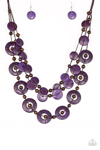 Catalina Coastin Purple Paparazzi Necklace