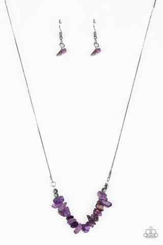 Back to Nature Purple Paparazzi Necklace