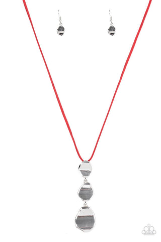 Embrace the Journey Red Paparazzi Necklace
