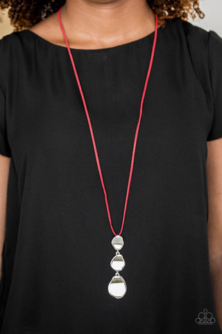 Embrace the Journey Red Paparazzi Necklace