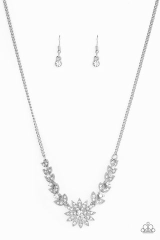 Garden Glamour White Paparazzi Necklace