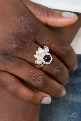 Crown Coronation Black Paparazzi Ring