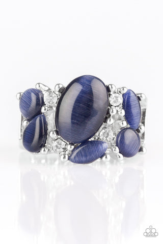 Modern Moonwalk Blue Paparazzi Ring