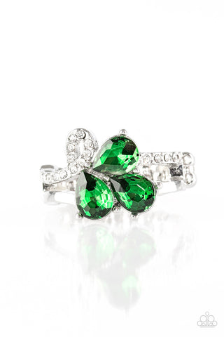 Friends in High End Places Green Paparazzi Ring
