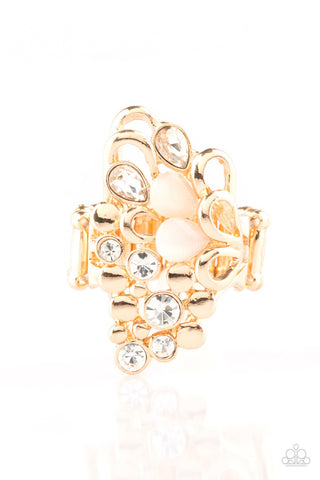 Sparkle Splash Gold Paparazzi Ring