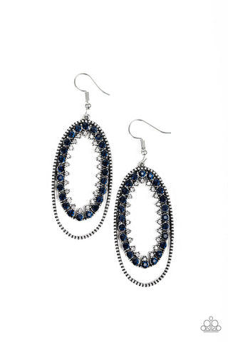 Marry into Money Blue Paparazzi Earrings