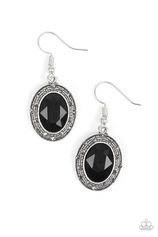 East Side Etiquette Black Paparazzi Earrings