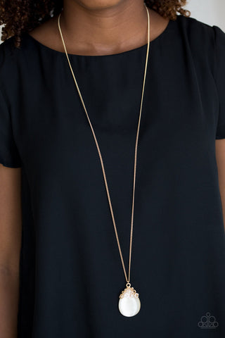 Nightcap and Gown Gold Paparazzi Necklace