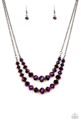 Strikingly Spellbinding Purple Paparazzi Necklace