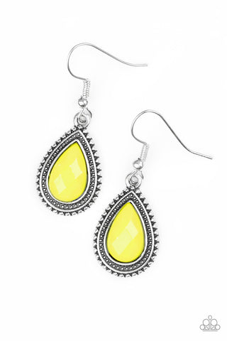 Summer Vacay Yellow Paparazzi Earrings