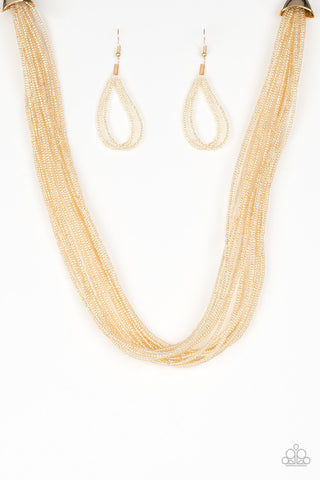 Wide Open Spaces Gold Paparazzi Necklace