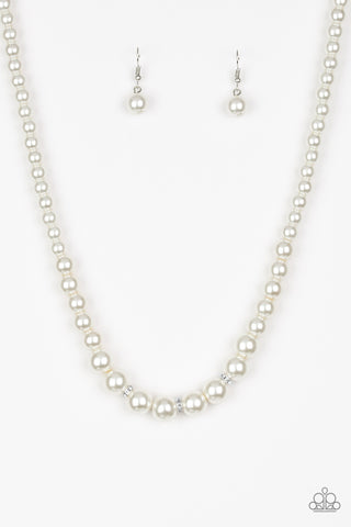 Royal Romance White Paparazzi Necklace