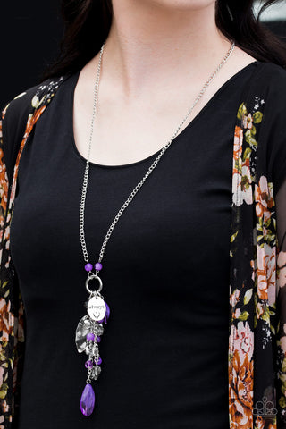 Hearts Content Purple Paparazzi Necklace