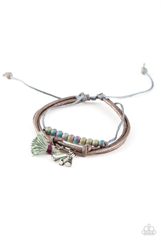 Trendsetting Technicolor Silver Paparazzi Bracelet