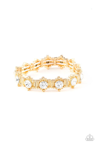 Strut Your Stuff Gold Paparazzi Bracelet