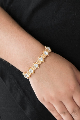 Strut Your Stuff Gold Paparazzi Bracelet