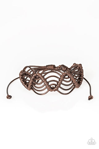 Rise to the Bait Dark Brown Paparazzi Bracelet