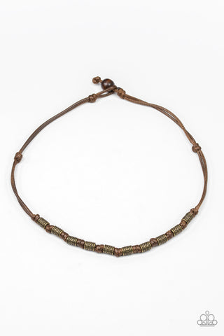 PIRATE First Class Brown Paparazzi Necklace