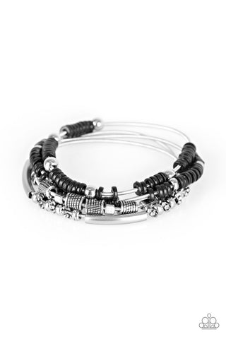 Tribal Spunk Black Paparazzi Bracelet