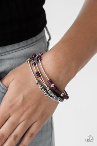 Tribal Spunk Purple Paparazzi Bracelet