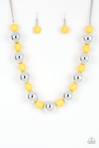 Top Pop Yellow Paparazzi Necklace