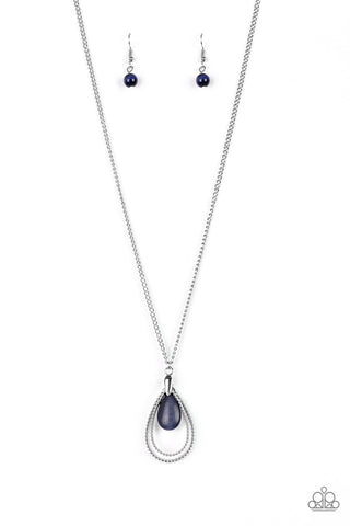 Teardrop Tranquility Blue Paparazzi Necklace