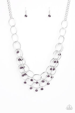 Yacht Tour Purple Paparazzi Necklace