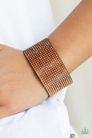 Fade Out Brown Paparazzi Bracelet