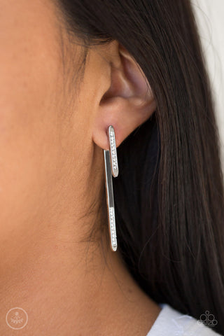 Very Important VIXEN White Paparazzi Earrings