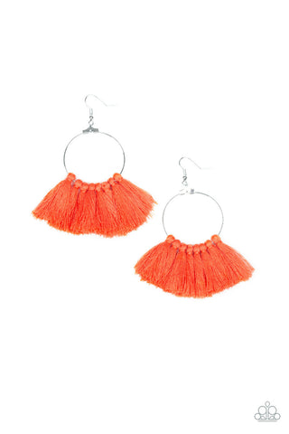 Peruvian Princess Orange Paparazzi Earrings