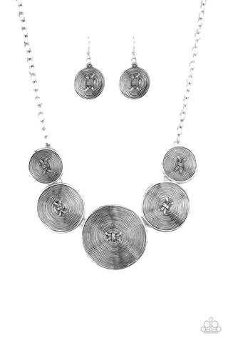 Deserves a Medal Silver Paparazzi Necklace