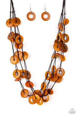 Wonderfully Walla Walla Orange Paparazzi Necklace