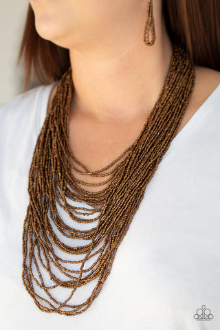 Dauntless Dazzle Copper Paparazzi Necklace