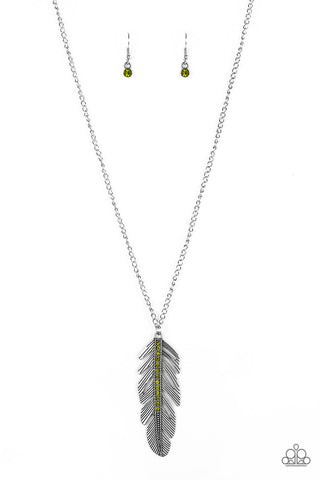 Sky Quest Green Paparazzi Necklace