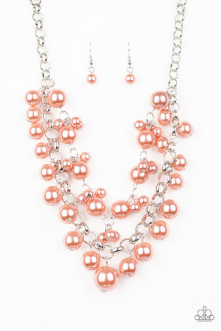 BALLROOM Service Orange Paparazzi Necklace