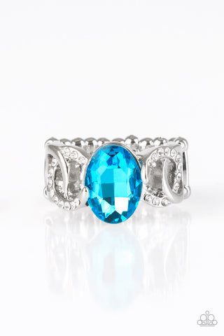 Supreme Bling Blue Paparazzi Ring