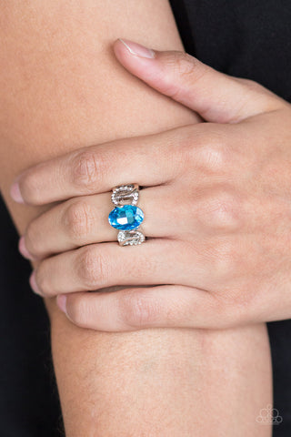 Supreme Bling Blue Paparazzi Ring