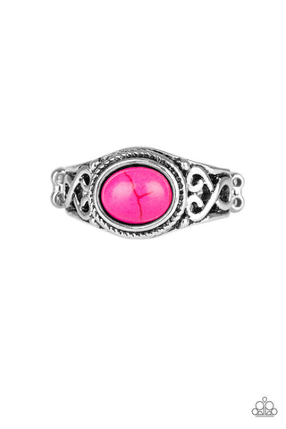 Set in Stone Pink Paparazzi Ring