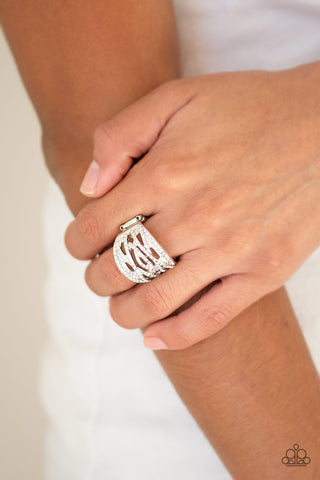 The Money Maker White Paparazzi Ring