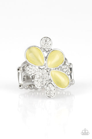 Diamond Daisies Yellow Paparazzi Ring